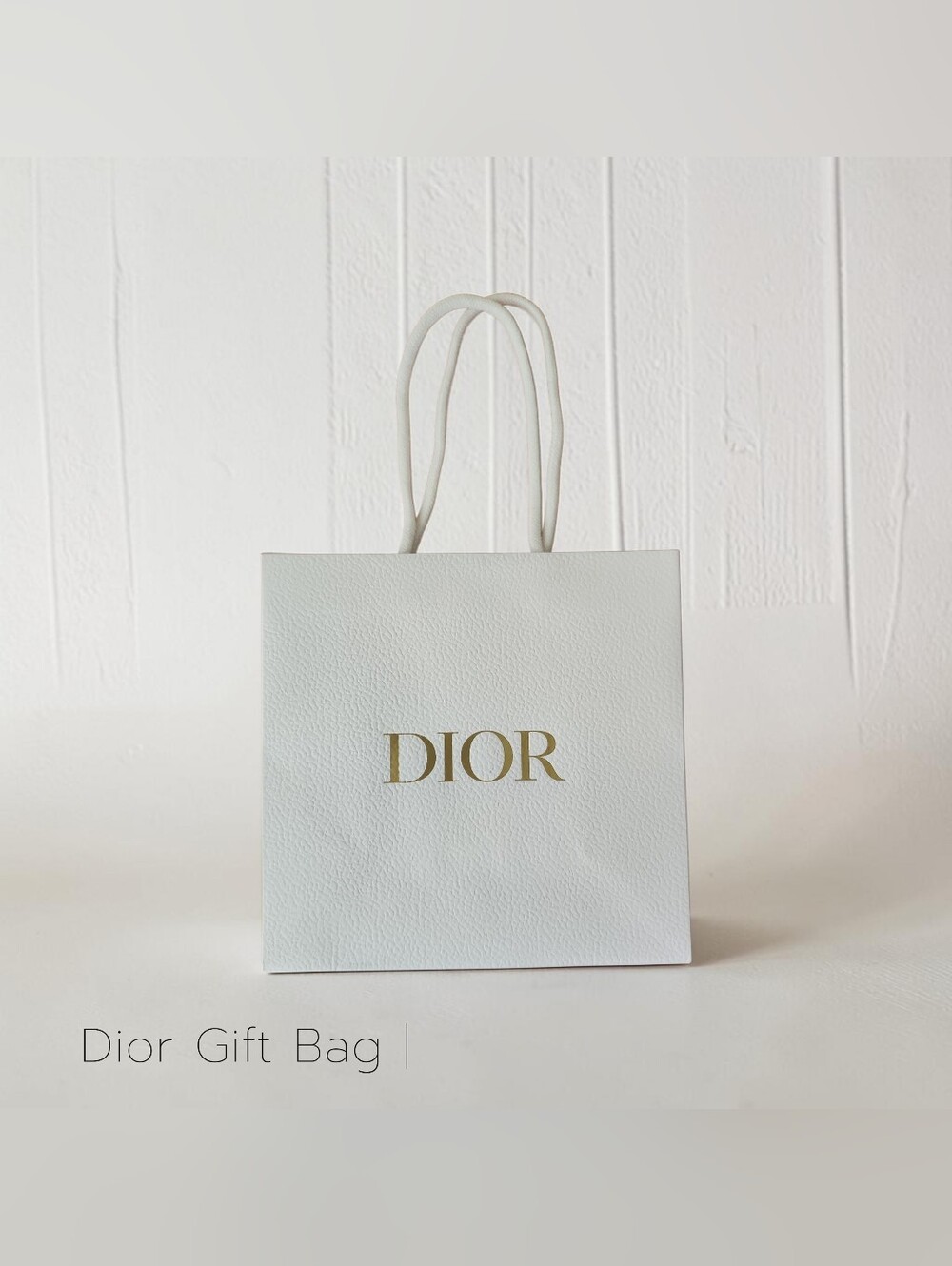 Dior White Gift Bag